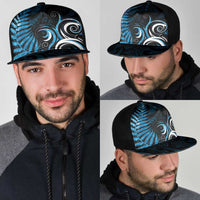 New Zealand Sea Week Mesh Trucker Cap Maori Wave Pattern Ocean Blue LT05 - Polynesian Pride
