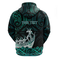 Personalised New Zealand Waka Racing Hoodie Maori Warriors