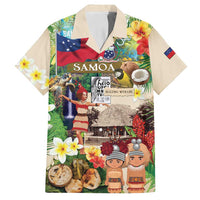 Samoa Culture Family Matching Off Shoulder Maxi Dress and Hawaiian Shirt Embracing The Spirit