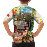 Samoa Culture Family Matching Short Sleeve Bodycon Dress and Hawaiian Shirt Embracing The Spirit