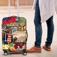 Samoa Culture Luggage Cover Embracing The Spirit LT05 Beige - Polynesian Pride