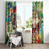 Samoa Culture Window Curtain Embracing The Spirit