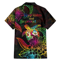 Hawaii Pride Family Matching Long Sleeve Bodycon Dress and Hawaiian Shirt Aloha Is Aloha