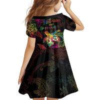 Hawaii Pride Family Matching Short Sleeve Bodycon Dress and Hawaiian Shirt Aloha Is Aloha