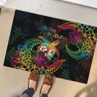 Hawaii Pride Rubber Doormat Aloha Is Aloha