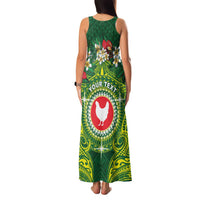 Personalized American Samoa Manua Cession Day Family Matching Tank Maxi Dress and Hawaiian Shirt Up Up The Moa