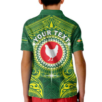 Personalized American Samoa Manua Cession Day Kid Polo Shirt Up Up The Moa