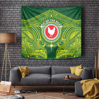 American Samoa Manua Cession Day Tapestry Up Up The Moa