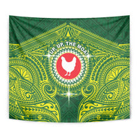 American Samoa Manua Cession Day Tapestry Up Up The Moa