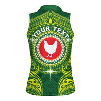 Personalized American Samoa Manua Cession Day Women Sleeveless Polo Shirt Up Up The Moa