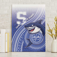 Samoana High School Canvas Wall Art Polynesian Tribal Shark