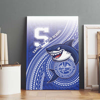 Samoana High School Canvas Wall Art Polynesian Tribal Shark