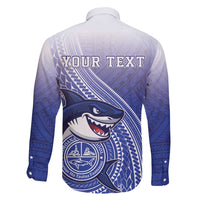 Personalized Samoana High School Family Matching Tank Maxi Dress and Hawaiian Shirt Polynesian Tribal Shark