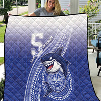 Samoana High School Quilt Polynesian Tribal Shark