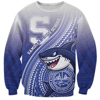 Personalized Samoana High School Sweatshirt Polynesian Tribal Shark