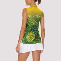 Personalized Leone High School Women Sleeveless Polo Shirt Leone Lion LT05 - Polynesian Pride