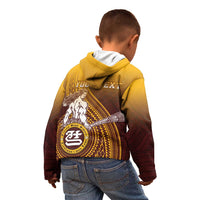 Personalized Tafuna High School Kid Hoodie Polynesian Warrior