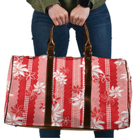 Hawaii Kakau Tribal Travel Bag With Red Tiare