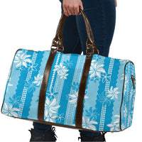 Hawaii Kakau Tribal Travel Bag With Blue Tiare