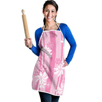 Hawaii Kakau Tribal Apron With Pink Tiare