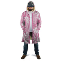 Hawaii Kakau Tribal Cloak With Pink Tiare