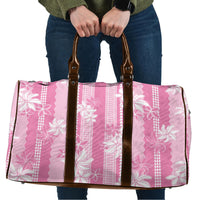 Hawaii Kakau Tribal Travel Bag With Pink Tiare