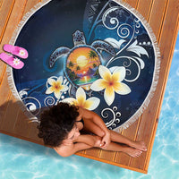 Hawaii Honu Beach Blanket Polynesian Curves Plumeria - Polynesian Pride