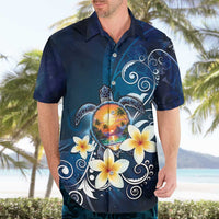 Hawaii Honu Hawaiian Shirt Polynesian Curves Plumeria - Polynesian Pride