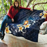 Hawaii Honu Quilt Polynesian Curves Plumeria - Polynesian Pride