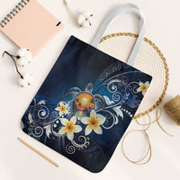 Hawaii Honu Tote Bag Polynesian Curves Plumeria - Polynesian Pride