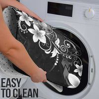 Hawaii Honu Bathroom Set Polynesian Curves Plumeria Grayscale - Polynesian Pride