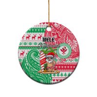 Hawaii Christmas Ceramic Ornament Santa Claus Surf Mele Kalikimaka LT05 - Polynesian Pride