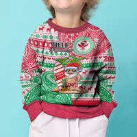 Hawaii Christmas Kid Ugly Christmas Sweater Santa Claus Surf Mele Kalikimaka LT05 - Polynesian Pride