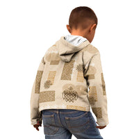 Vintage Lapita Kid Hoodie Iconic Double Face Pattern Beige