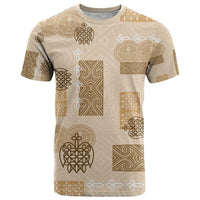 Vintage Lapita T Shirt Iconic Double Face Pattern Beige