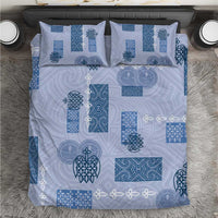 Vintage Lapita Bedding Set Iconic Double Face Pattern Blue