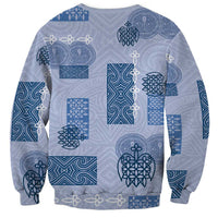 Vintage Lapita Sweatshirt Iconic Double Face Pattern Blue