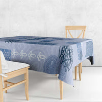 Vintage Lapita Tablecloth Iconic Double Face Pattern Blue