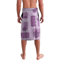 Vintage Lapita Lavalava Iconic Double Face Pattern Violet