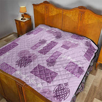 Vintage Lapita Quilt Iconic Double Face Pattern Violet LT05 - Polynesian Pride