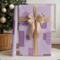 Vintage Lapita Wrapping Paper Iconic Double Face Pattern Violet - Polynesian Pride