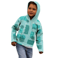 Vintage Lapita Kid Hoodie Iconic Double Face Pattern Turquoise LT05