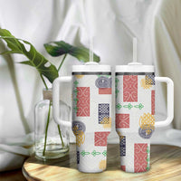 Vintage Lapita Tumbler With Handle Iconic Double Face Pattern