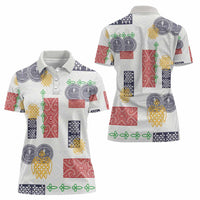 Vintage Lapita Women Polo Shirt Iconic Double Face Pattern