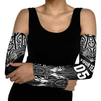 Custom New Zealand Fishing Arm Sleeves Aotearoa Maori Koru - Polynesian Pride