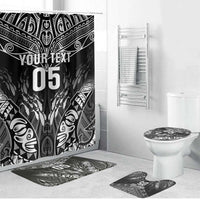 Custom New Zealand Fishing Bathroom Set Aotearoa Maori Koru - Polynesian Pride