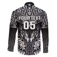 Custom New Zealand Fishing Family Matching Long Sleeve Bodycon Dress and Hawaiian Shirt Aotearoa Maori Koru - Polynesian Pride