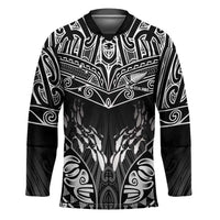 Custom New Zealand Fishing Hockey Jersey Aotearoa Maori Koru LT05 Unisex Black - Polynesian Pride
