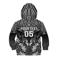 Custom New Zealand Fishing Kid Hoodie Aotearoa Maori Koru - Polynesian Pride