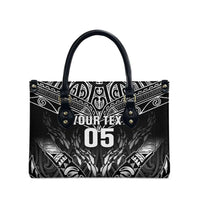 Custom New Zealand Fishing Leather Bag Aotearoa Maori Koru - Polynesian Pride